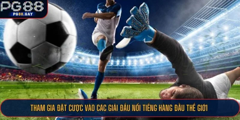 Tham gia đặt cược vào các giải đấu nổi tiếng hàng đầu thế giới